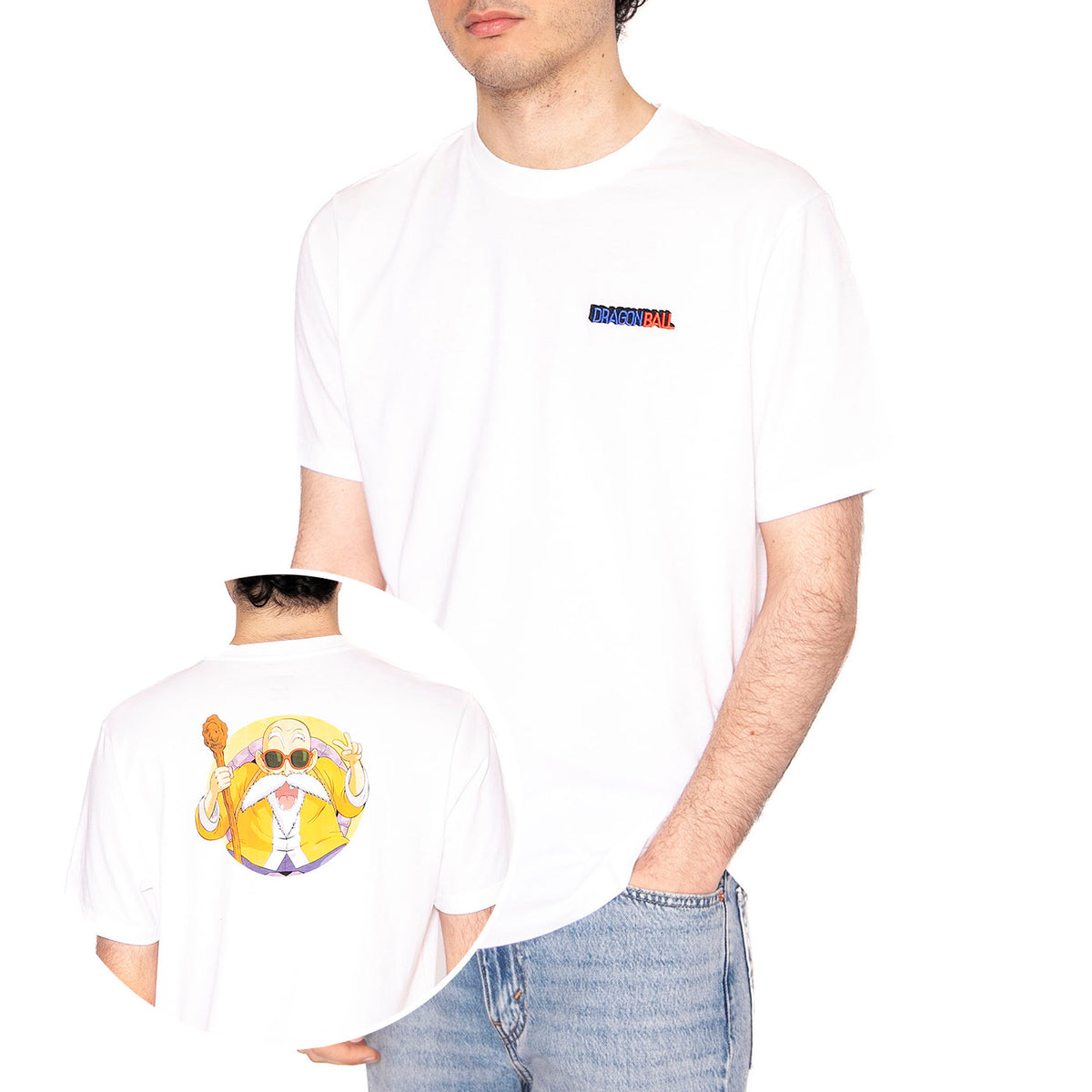 Kamesennin Dragion Nall T-Shirt White - Maglietta Girocollo Uomo Bianca 3214-WHITE . BRAVA FABRICS 