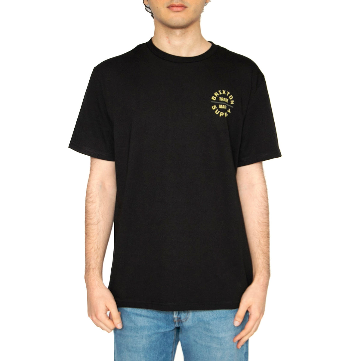 Oath V S/S STT - Maglietta Girocollo Uomo Nera 16410-BSWOS . BRIXTON 