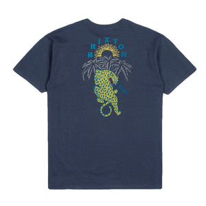 SEEKS S/S TEE WASHED NAVY - Maglietta Girocollo Uomo Blu 17081-WANAV . BRIXTON 