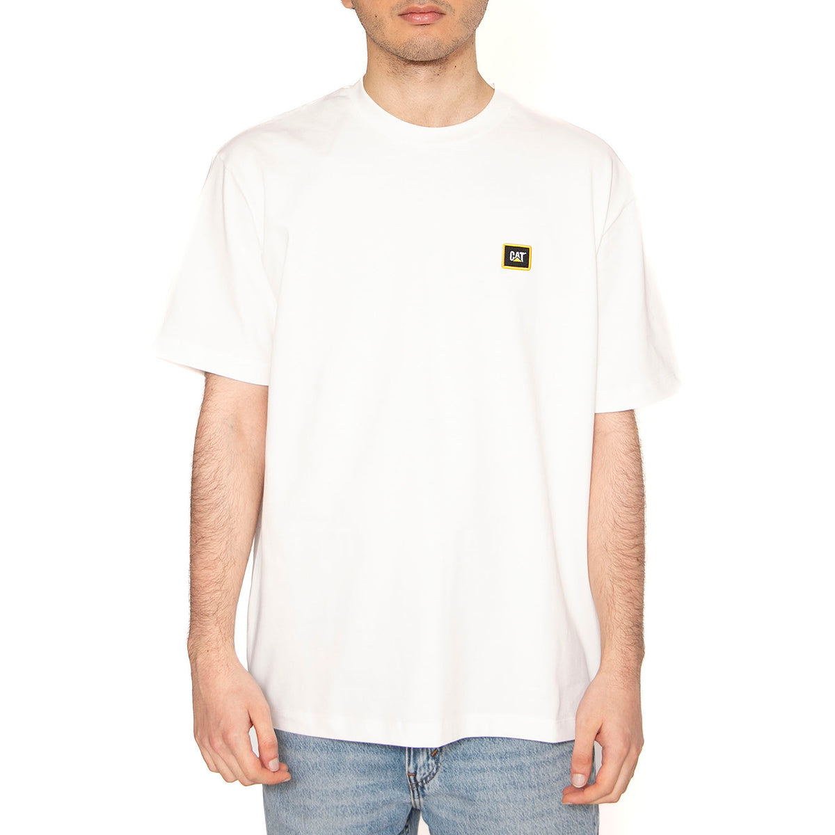Cat Unit T-Shirt White - Maglietta Girocollo Uomo Bianca 6010102-11-4300 . CAT 