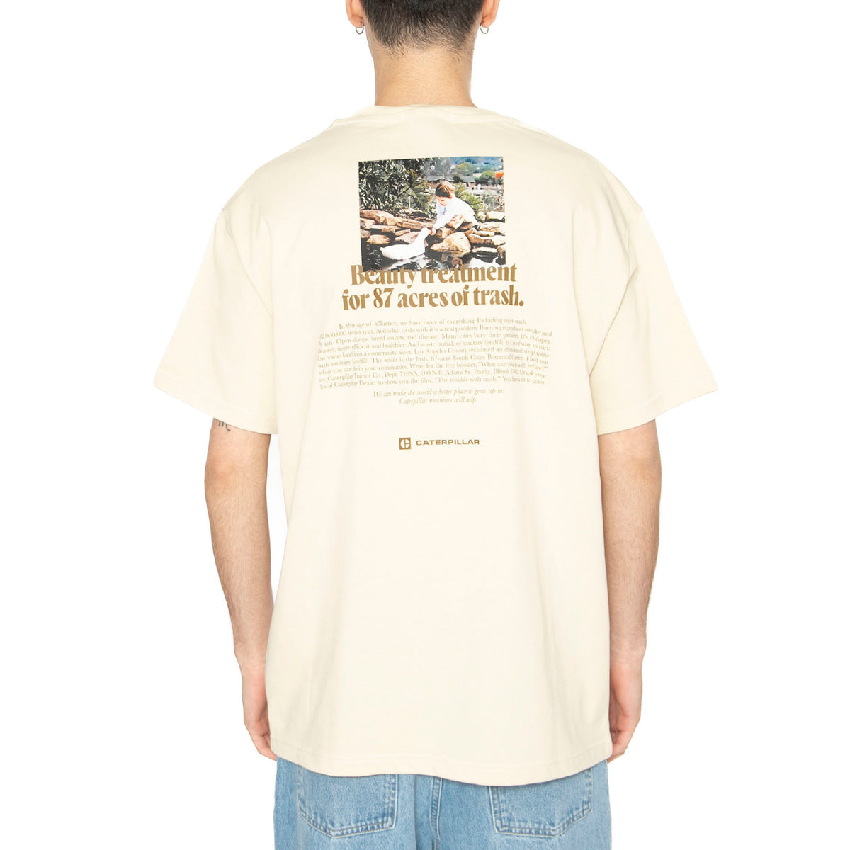 Better Palce T-Shirt - Maglietta Girocollo Uomo Beige 6010137-13-1009 . CAT 