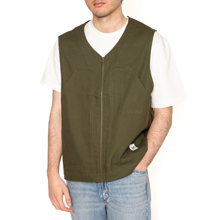 Heritage Chor Vest Green - Giacca Smanicata Uomo Verde 6040079-12365 . CAT 