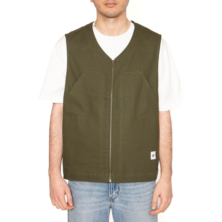 Heritage Chor Vest Green - Giacca Smanicata Uomo Verde 6040079-12365 . CAT 