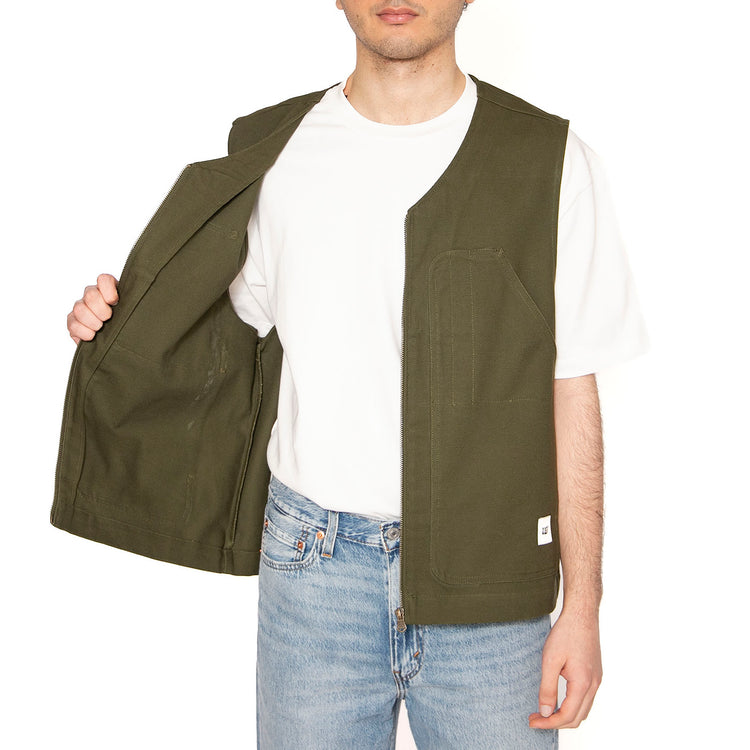 Heritage Chor Vest Green - Giacca Smanicata Uomo Verde 6040079-12365 . CAT 