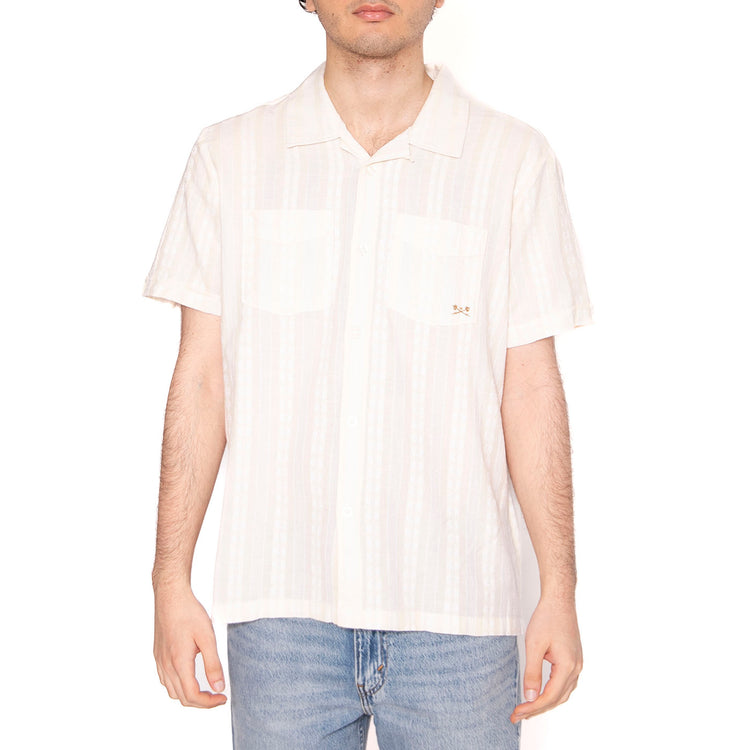 Marcos S/S Shirt Beige - Camicia Maniche Corte Uomo Beige 311500128-ANT . DARK SEAS 
