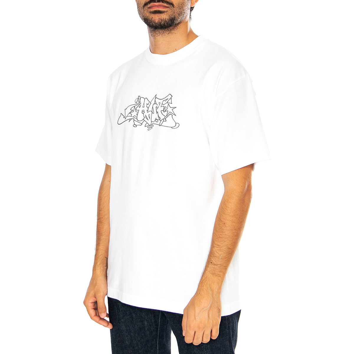Outline SS Tee White - Maglietta Girocollo Uomo Bianca TS02288-WHITE . HUF 