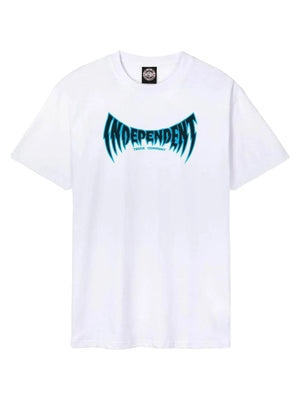 T-SHIRT VOLTAGE SPAN WHITE - Maglietta Girocollo Uomo Bianca INA-TEE-7192 . INDEPENDENT 