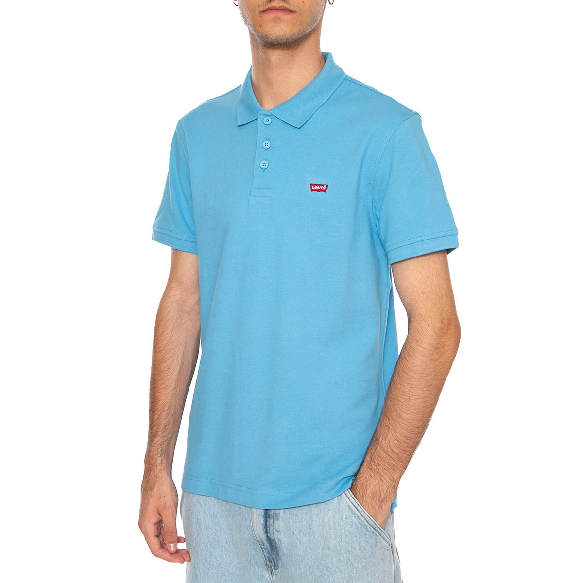 Levi's®Polo Droit Piqué Stretch - Polo Uomo Azzurra 35883-0181 . LEVIS 