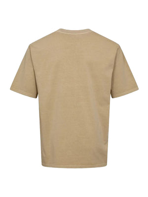 LONO RLX TEE 3412 CURDS & WHEY BEIGE - Maglietta Girocollo Uomo Beige 223703412-0920 . MINIMUM 