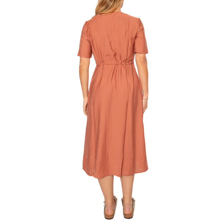 Biola 9853 Brown Dress - Abito Donna Marrone 180659853-1336 . MINIUM 
