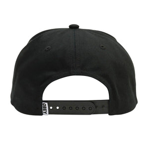 Obey Transport 5 Panel Snapback - Cappellino con Visiera Nero 100490111-BLK . OBEY 