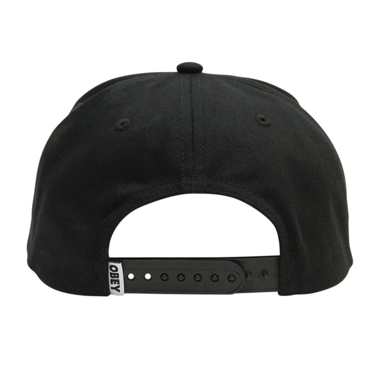 Obey Transport 5 Panel Snapback - Cappellino con Visiera Nero 100490111-BLK . OBEY 
