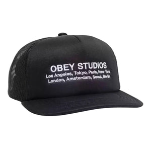 Obey Studios Trucker - Cappellino con Visiera Nero 100500041-BLK . OBEY 
