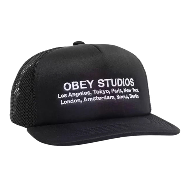 Obey Studios Trucker - Cappellino con Visiera Nero 100500041-BLK . OBEY 