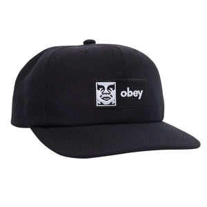 Obey Case 6 Panel Classic Snapback - Cappellino con Visiera Nero 100580351-BLK . OBEY 