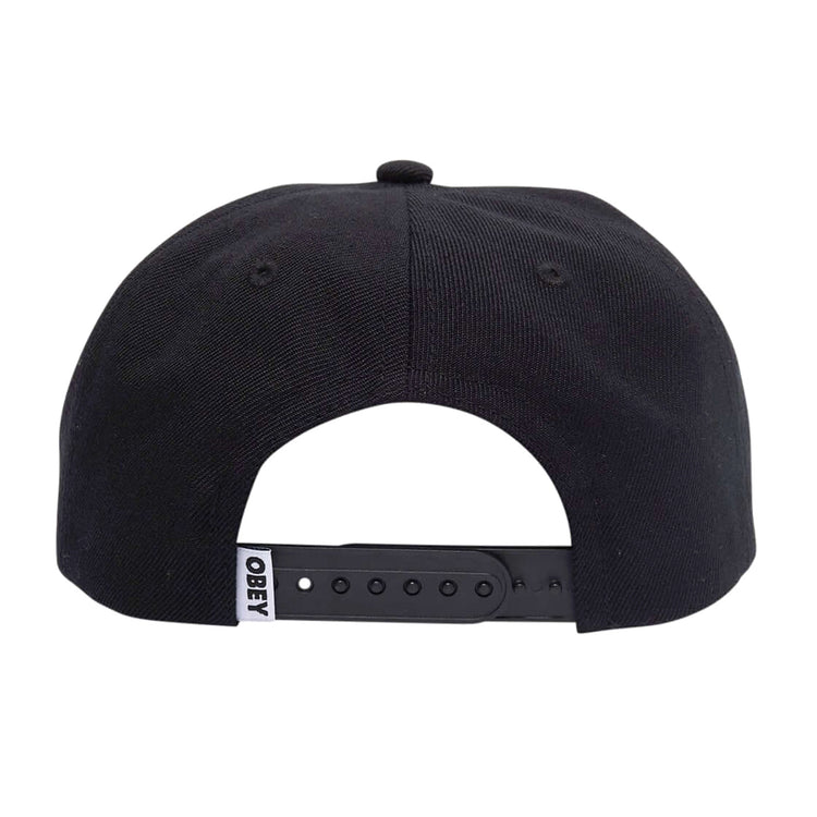 Obey Case 6 Panel Classic Snapback - Cappellino con Visiera Nero 100580351-BLK . OBEY 