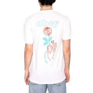 Obey Spring Forth Tee White - Maglietta Girocollo Uomo Bianca 165263945-WHT . OBEY 