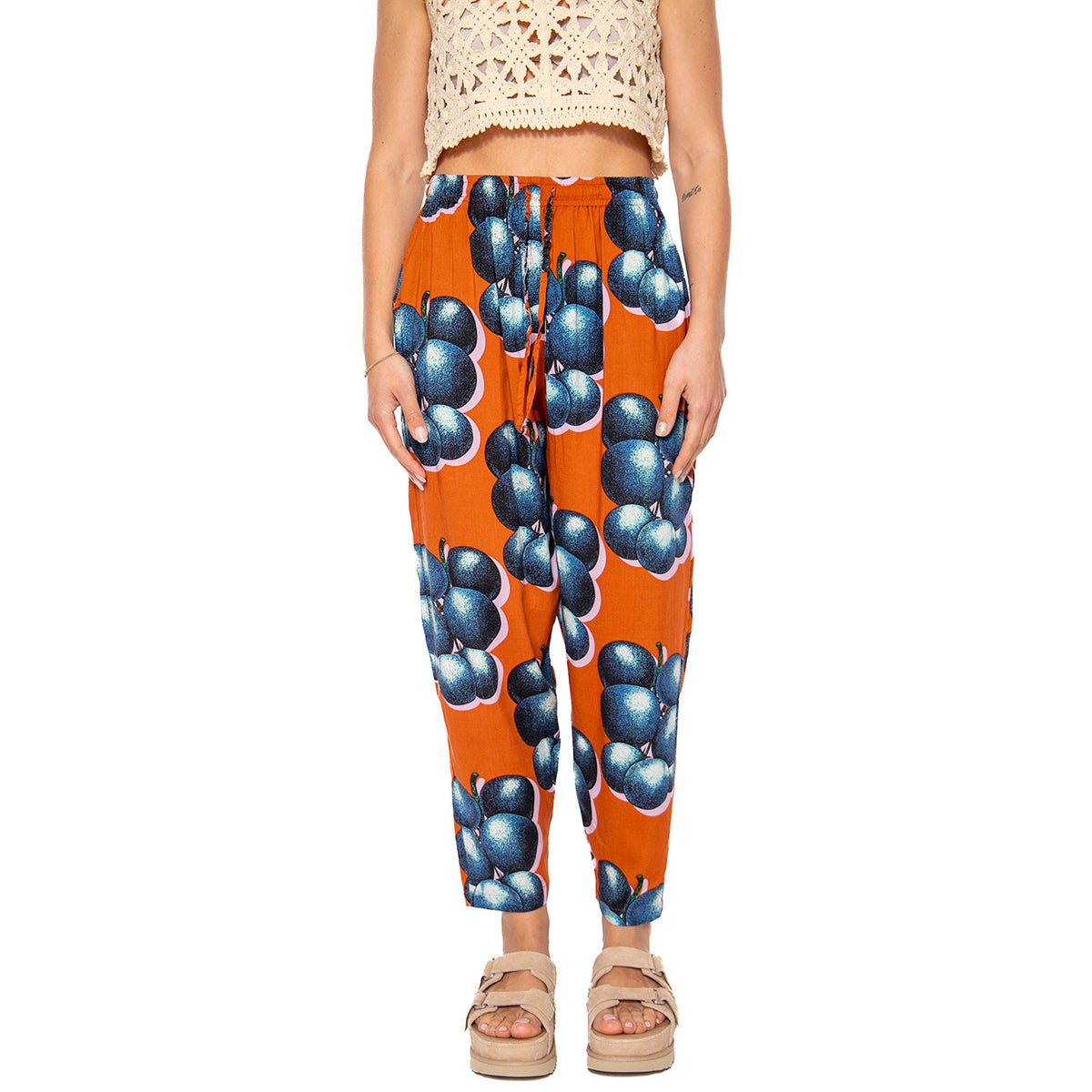 Blueberries Pant - Pantaloni Donna Muticolore 242000108-BWM . OBEY 