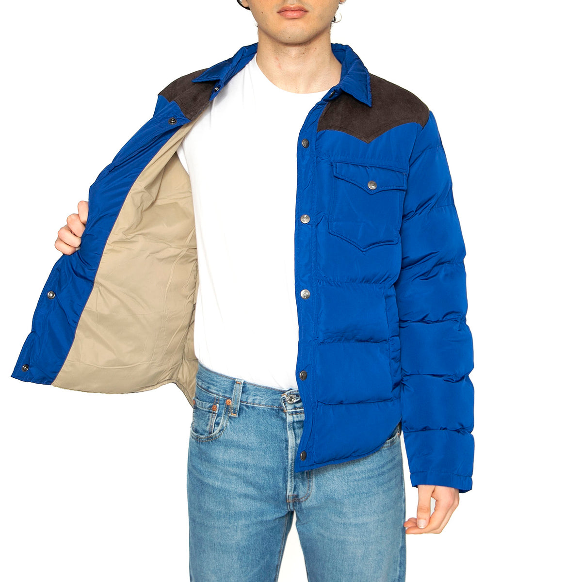 Primaloft Cord Yoke Jacket Sodalite Blue - Giacca Uomo Blu PFD0513-981 . PENFIELD 