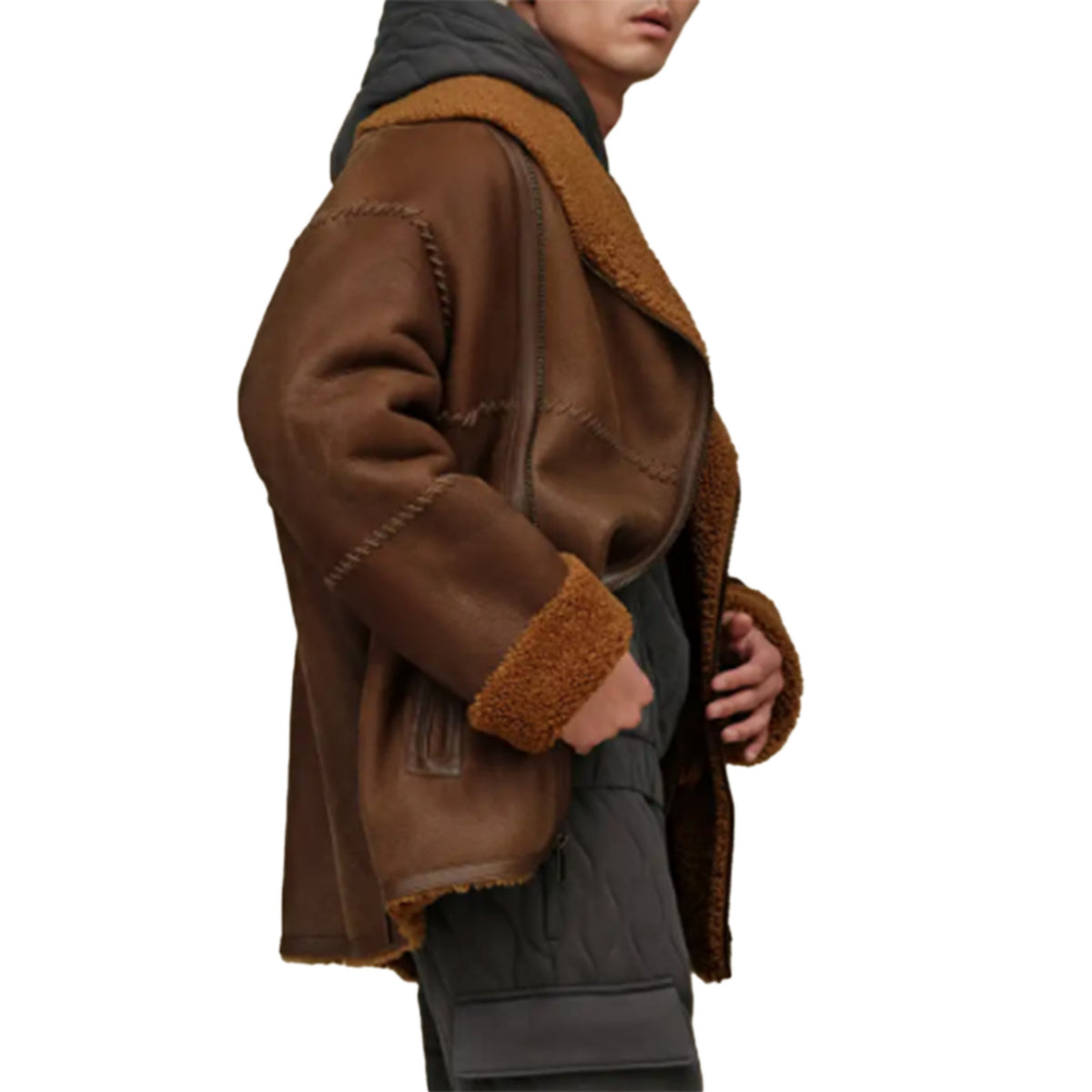 Shearling Coat Regenerate II Cognac - Giacca Uomo / Donna Marrone UGC1158700-COG . UGG 