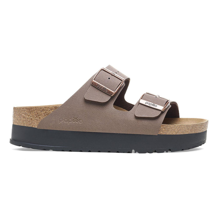 Arizona Platform mocca veg, Birko Flor - Sandali Donna Marroni 1027417  BIRKENSTOCK 