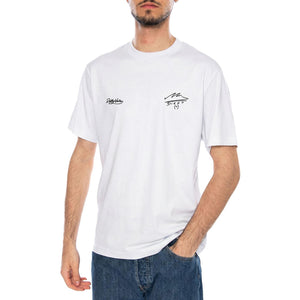 Live Is Life Tee White - Maglietta Girocollo Uomo Bianca TS1366 T4-02 DOLLY NOIRE 