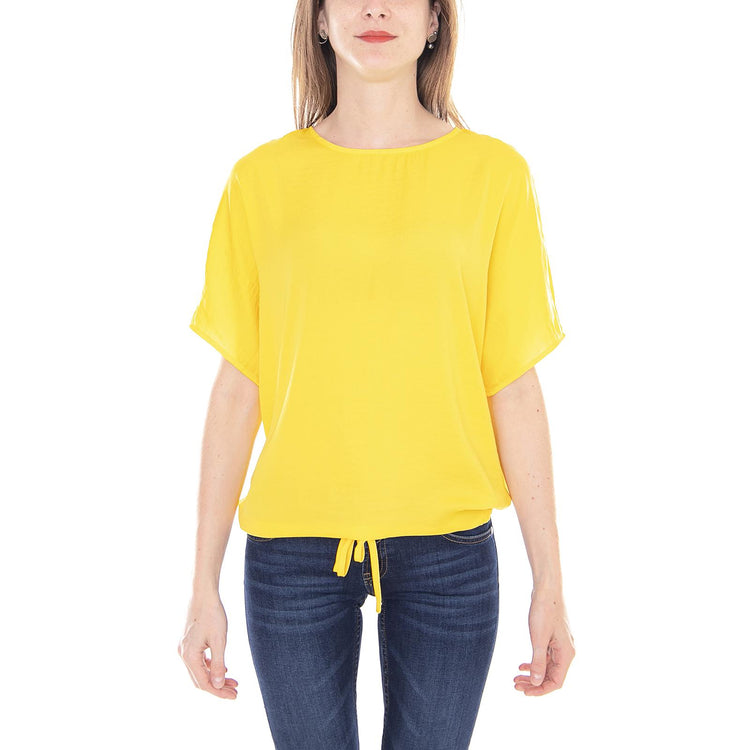 Heidi - Maglietta Girocollo Donna Gialla 27001016-Lemon Chrome  NOISY MAY 