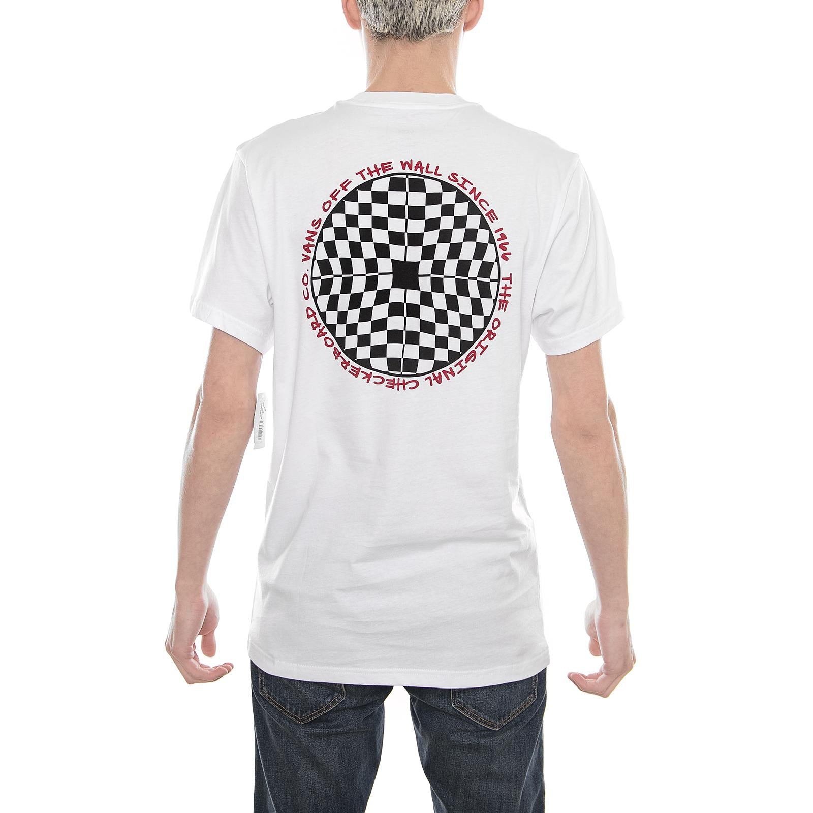 MN CHECKERED SS White VA3H6JWHT  VANS 