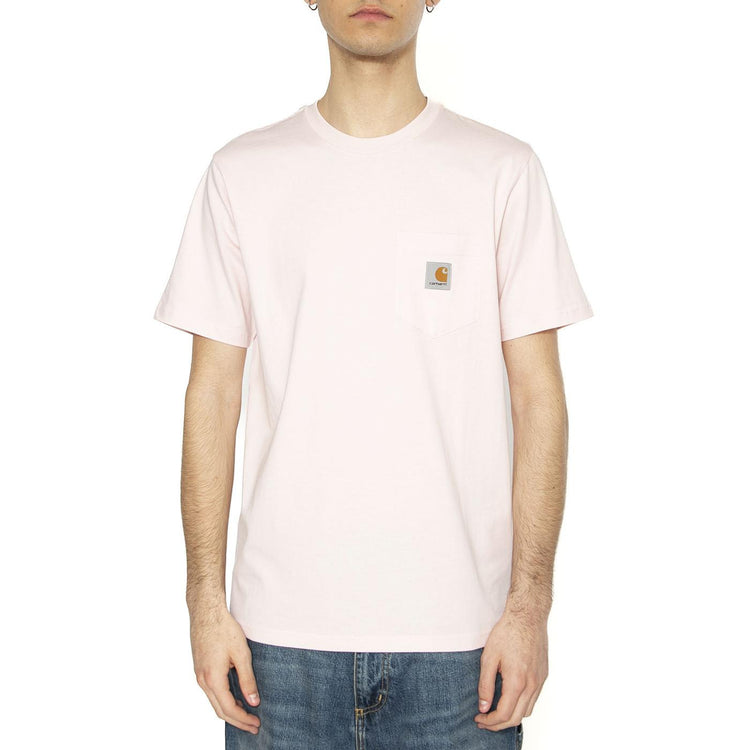 S/S Pocket T-Shirt Air Pink - Maglietta Girocollo Uomo Rosa I030434.2P7XX  CARHARTT WIP 