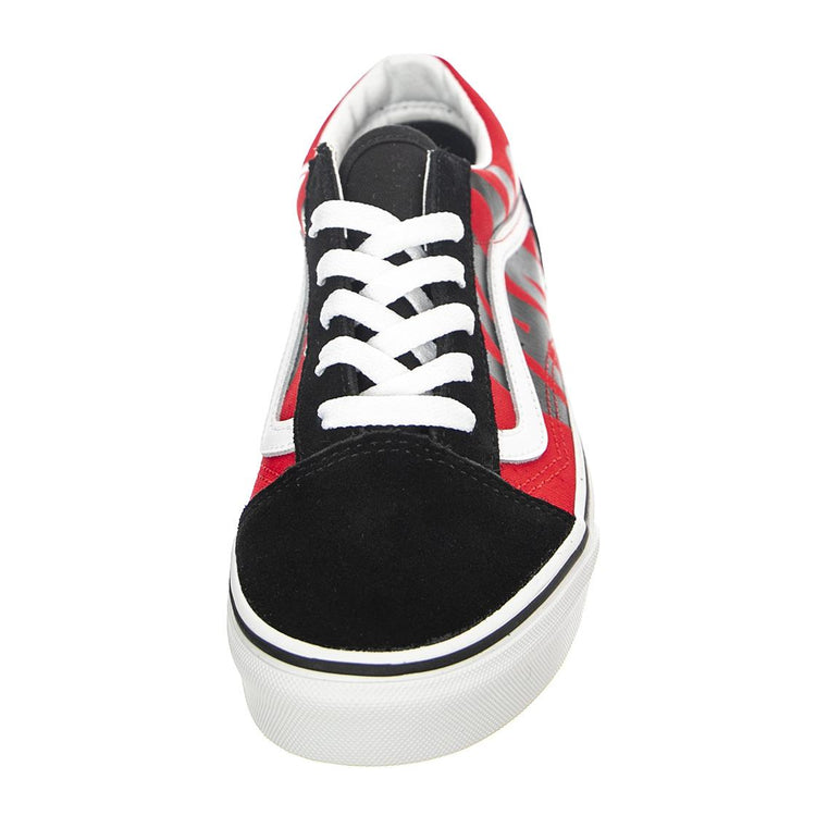 Old Skool Black / Red - Scarpe Stringate Profilo Basso Uomo Nere / Rosse VN0A4VHV7WL1  VANS 