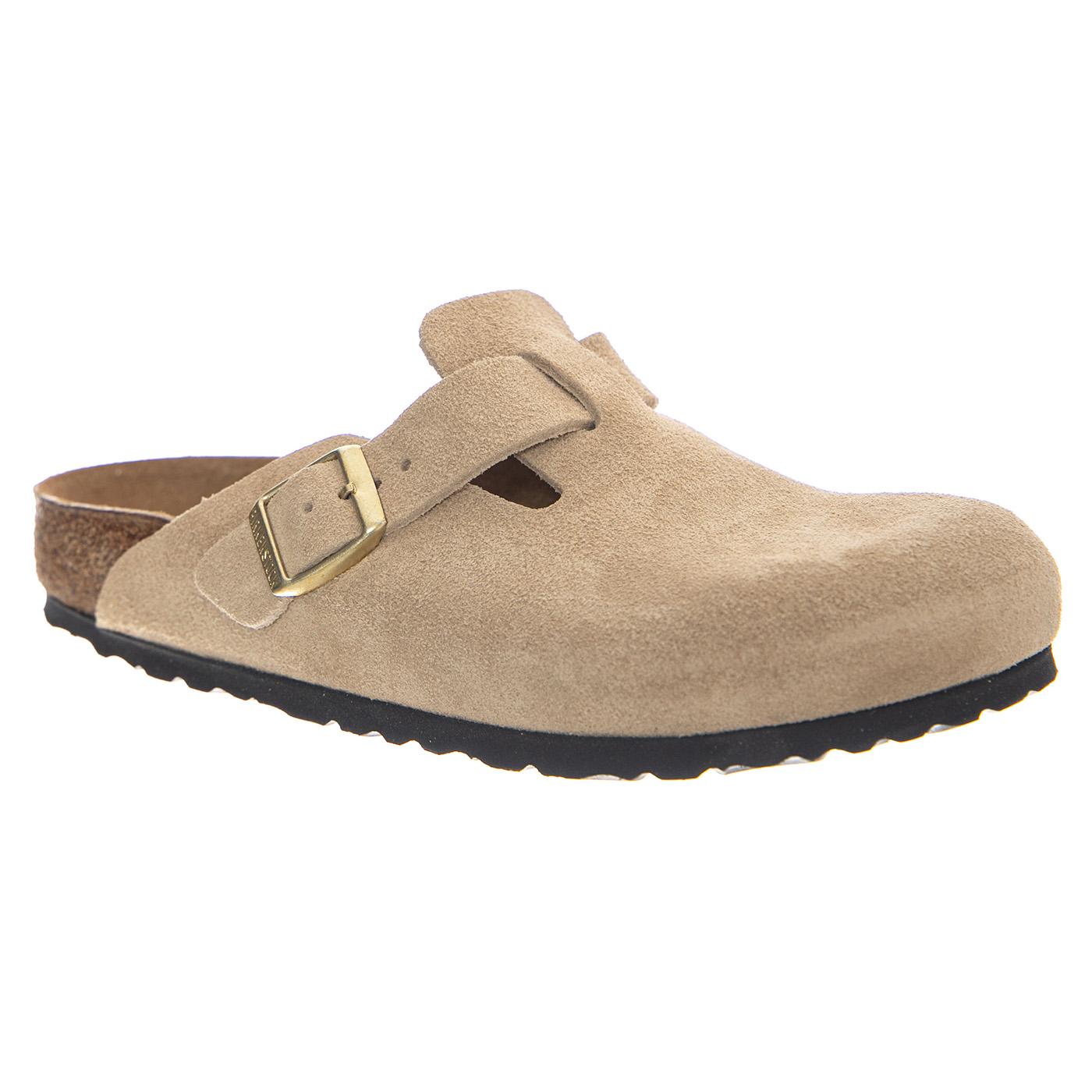 Boston - Suede Leather - Narrow Fit - Sandali Unisex Beige 1030883 SDL BIRKENSTOCK 