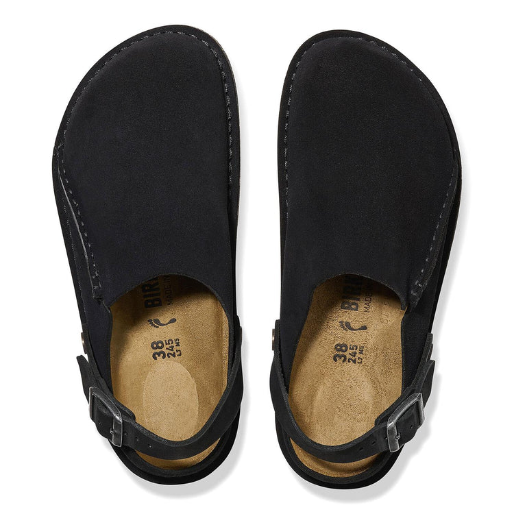 W' Lutry Premium Black, Suede Leather Sandals - Sandali Donna Neri 1025356  BIRKENSTOCK 