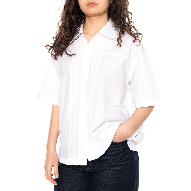 W' S/S Belmont Shirt White - Camicia Maniche Corte Donna Bianca I036277 02XX CARHARTT WIP 