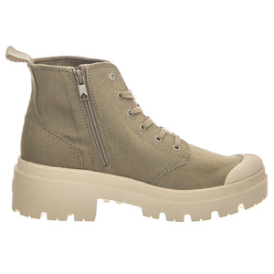 Pallabase Twill Dune - Scarpe Profilo Alto Donna Verdi PAS96907-297-M  PALLADIUM 