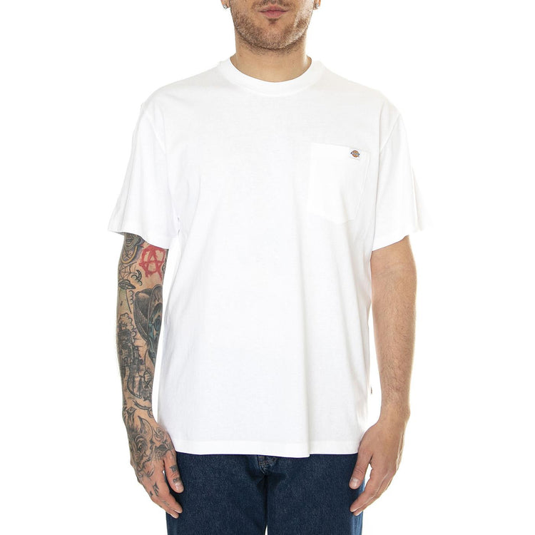 Luray Pocket Tee SS White - Maglietta Girocollo Uomo Bianca DK0A4YFCWHX1  DICKIES 