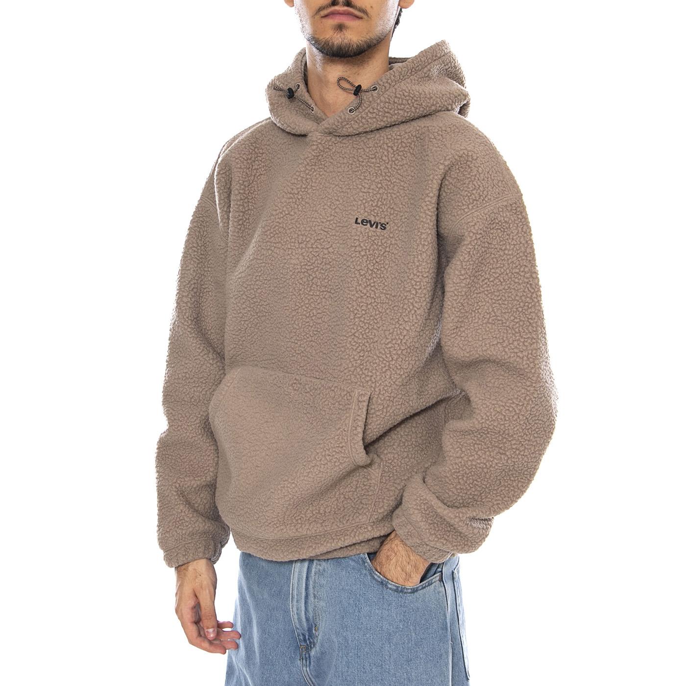 Cozy Up Hoodie Fungi Neutral - Felpa con Cappuccio Uomo Grigia A1034-0028 . LEVIS 