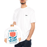 OBEY IN BLOOM TEE - Crewneck T-Shirt Herren Weiß  Herren OBEY
