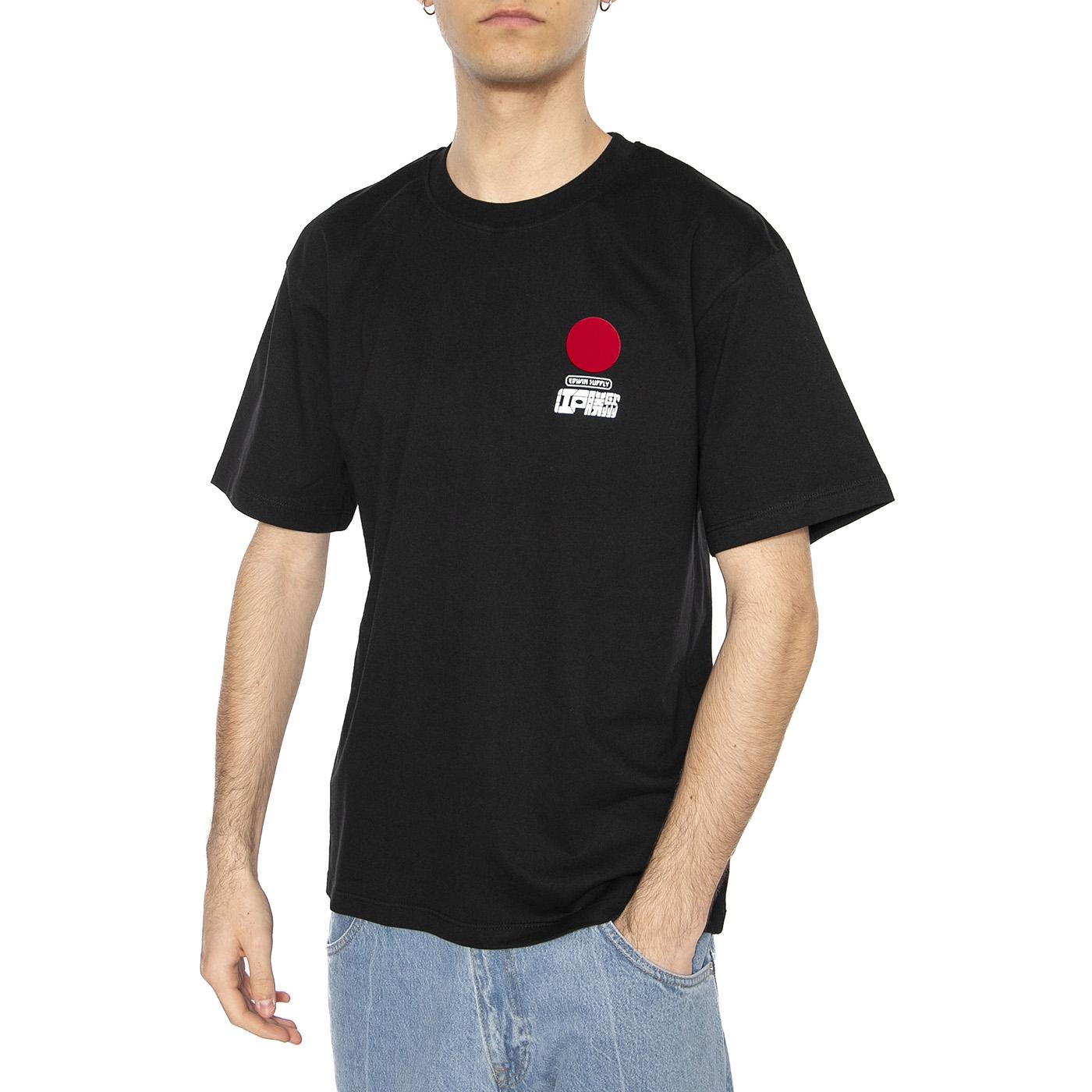 Sun Ts SS Black - Maglietta Girocollo Uomo Nera I035002.89.00.-89.00  EDWIN 