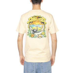 Winkowski 8Baller Trip T-Shirt Blond Wood - Maglietta Girocollo Uomo Beige SCA-TEE-12130  SANTA CRUZ 
