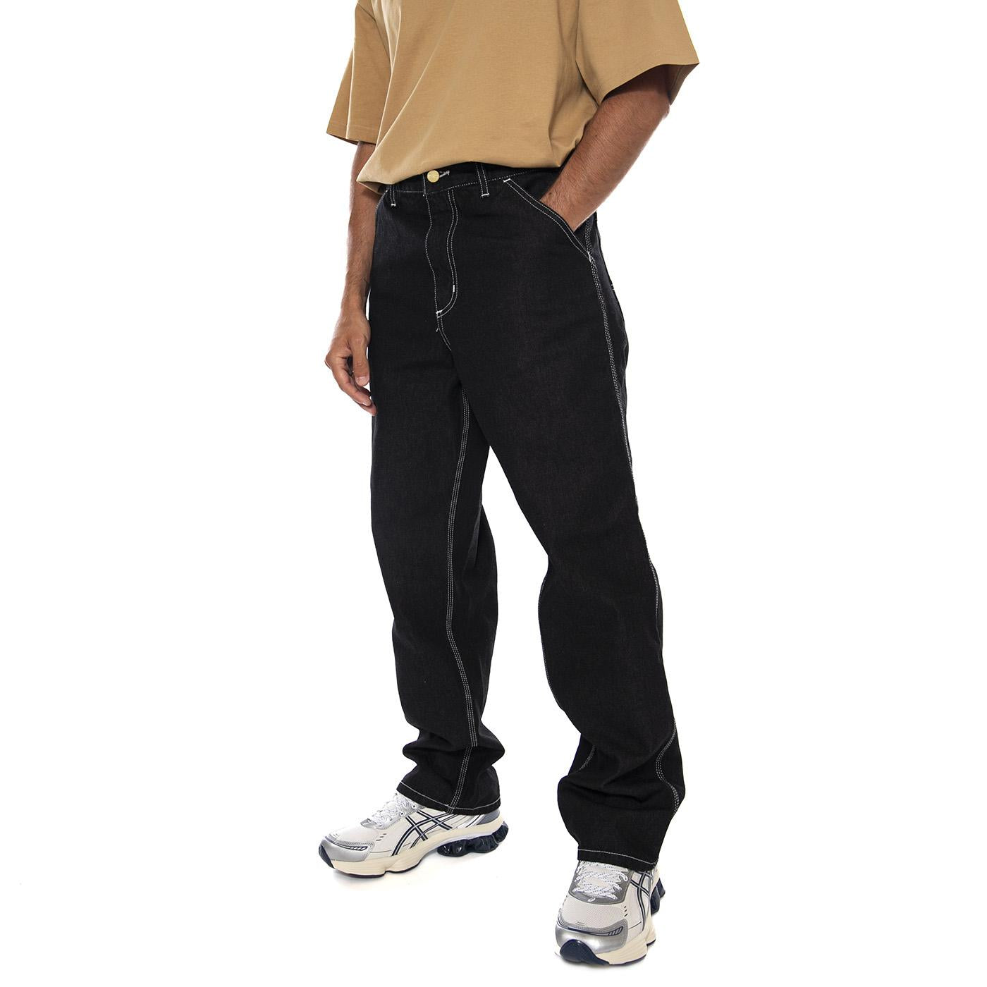 SIMPLE PANT BLACK - Pantaloni Denim Jeans Uomo Neri I022947 892Y CARHARTT WIP 
