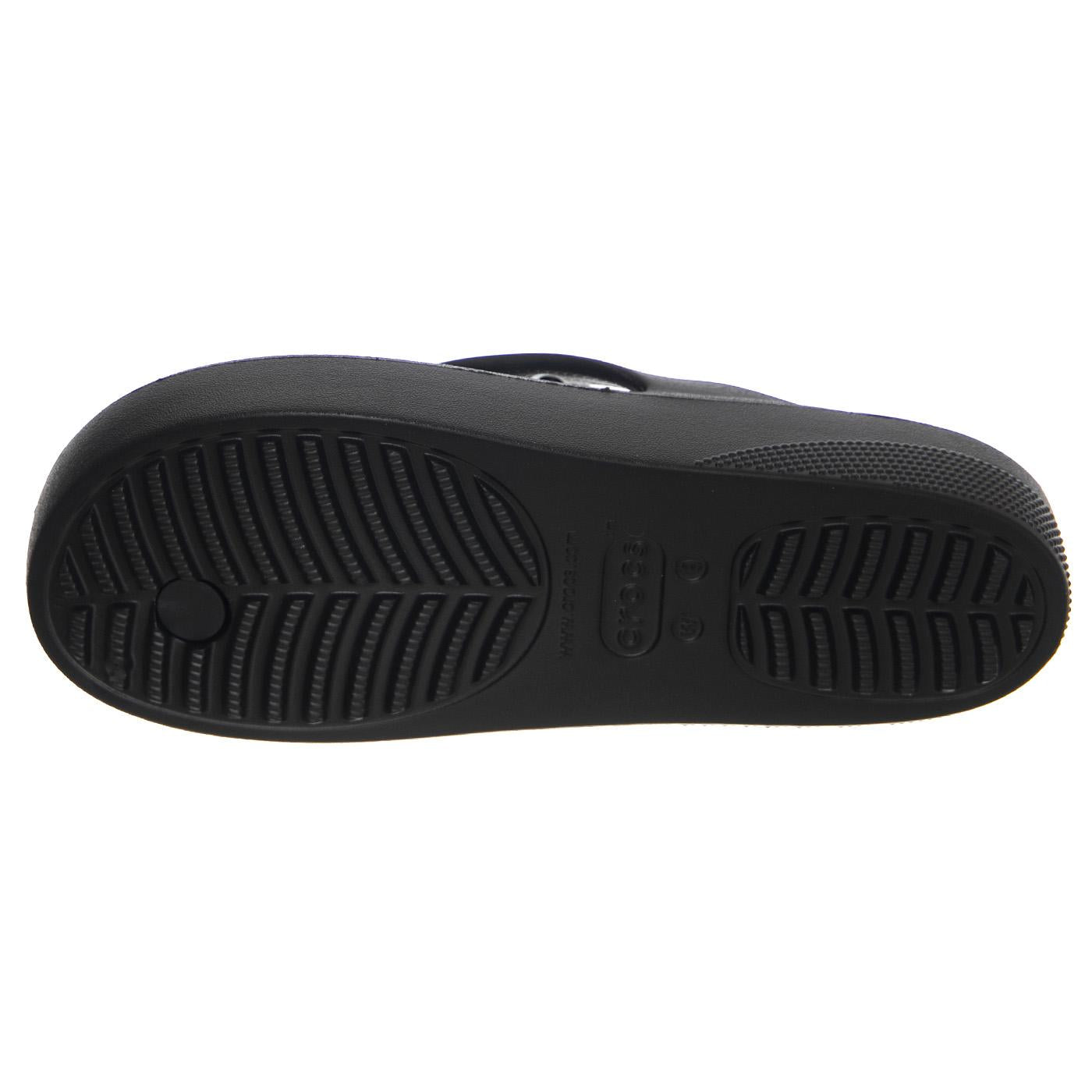 W' Classic Platform Flip Black - Sandali Donna Neri CR.207714-BLK  CROCS 