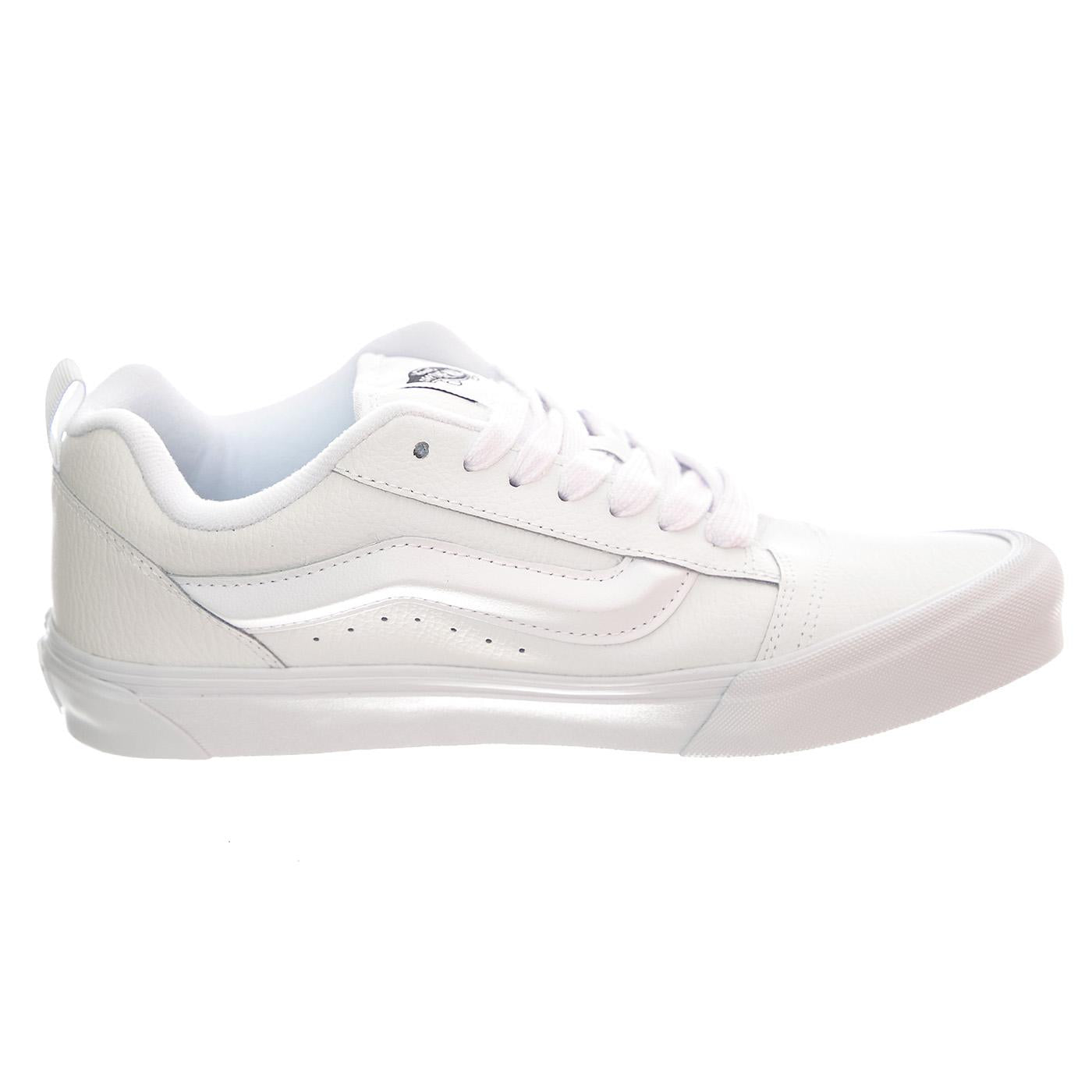Knu School Leather True White - Scarpe Profilo Basso Uomo Bianche VN0009QCW001  VANS 