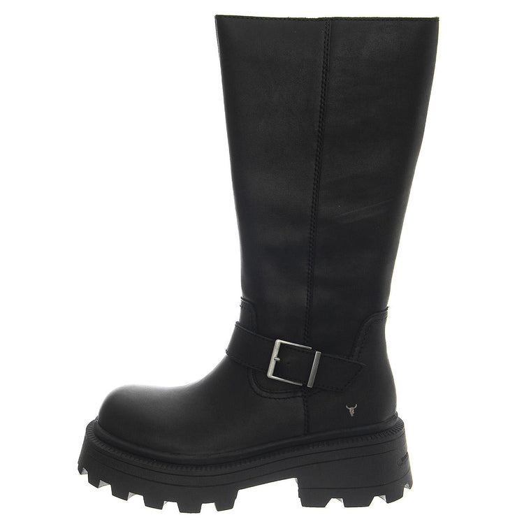 Trace Black Rock Leather - Stivali Donna Neri WSSTRACE-BLK  WINDSOR SMITH 