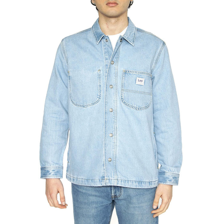 Relax Workwear Shirt Skyline Wash - Camicia Denim Jeans Uomo Blu 112364145  LEE 