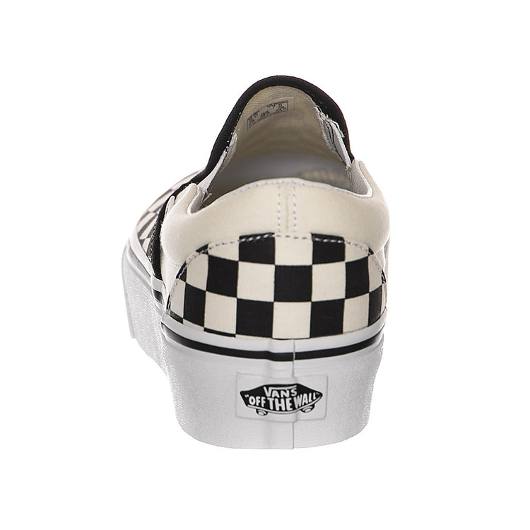 UA CLASSIC SLIP-ON P Blk WhtChcke V0018EBWW  VANS 