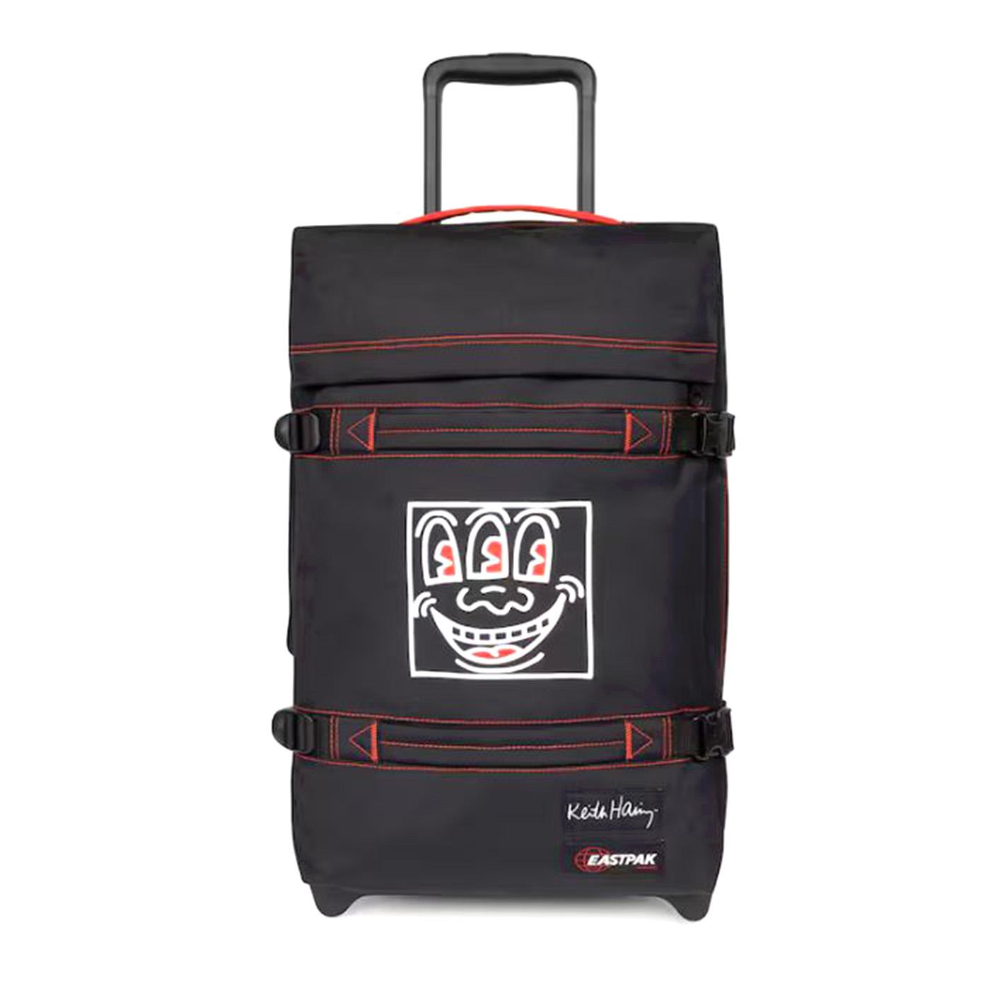 TRANSIT'R S KEITHHARING3EYE - Valigia con Ruote Nera Collaborazione con Keith Haring EK0A5BA7 6Z51 EASTPAK 