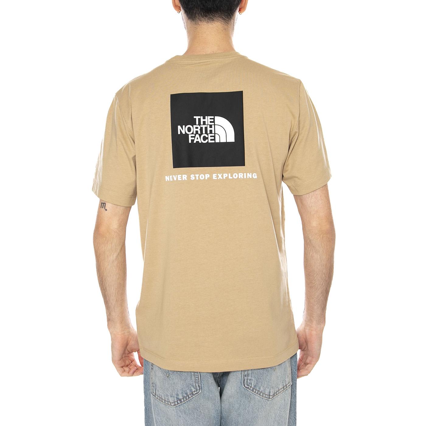 M EVO BOX NSE REG SS KHAKI STONE - Maglietta Girocollo Uomo Beige NF0A8B6K LK51 THE NORTH FACE 