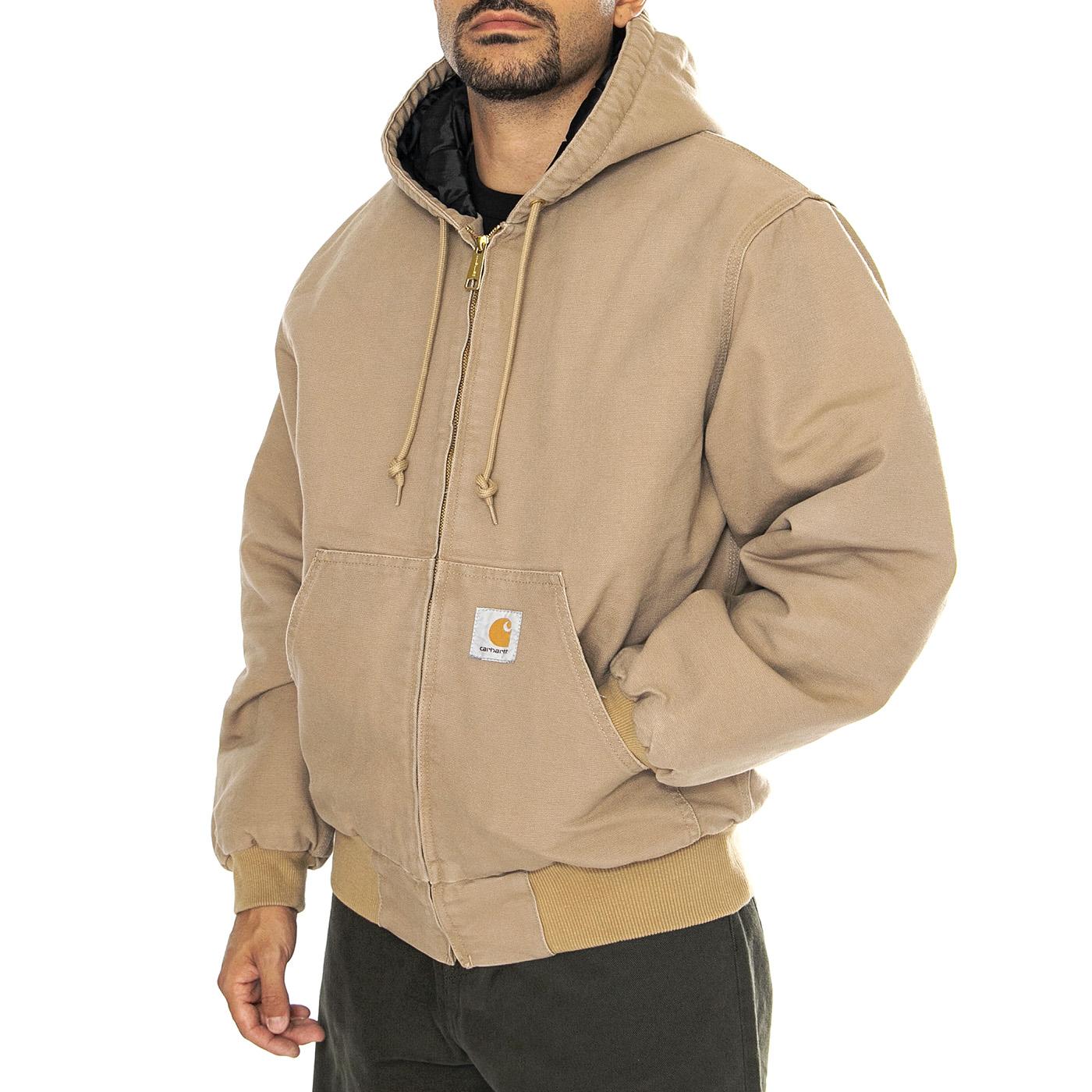 OG Active Jacket Peanut aged canvas - Giacca con Cappuccio Uomo Marrone I027360.2FS3K  CARHARTT WIP 