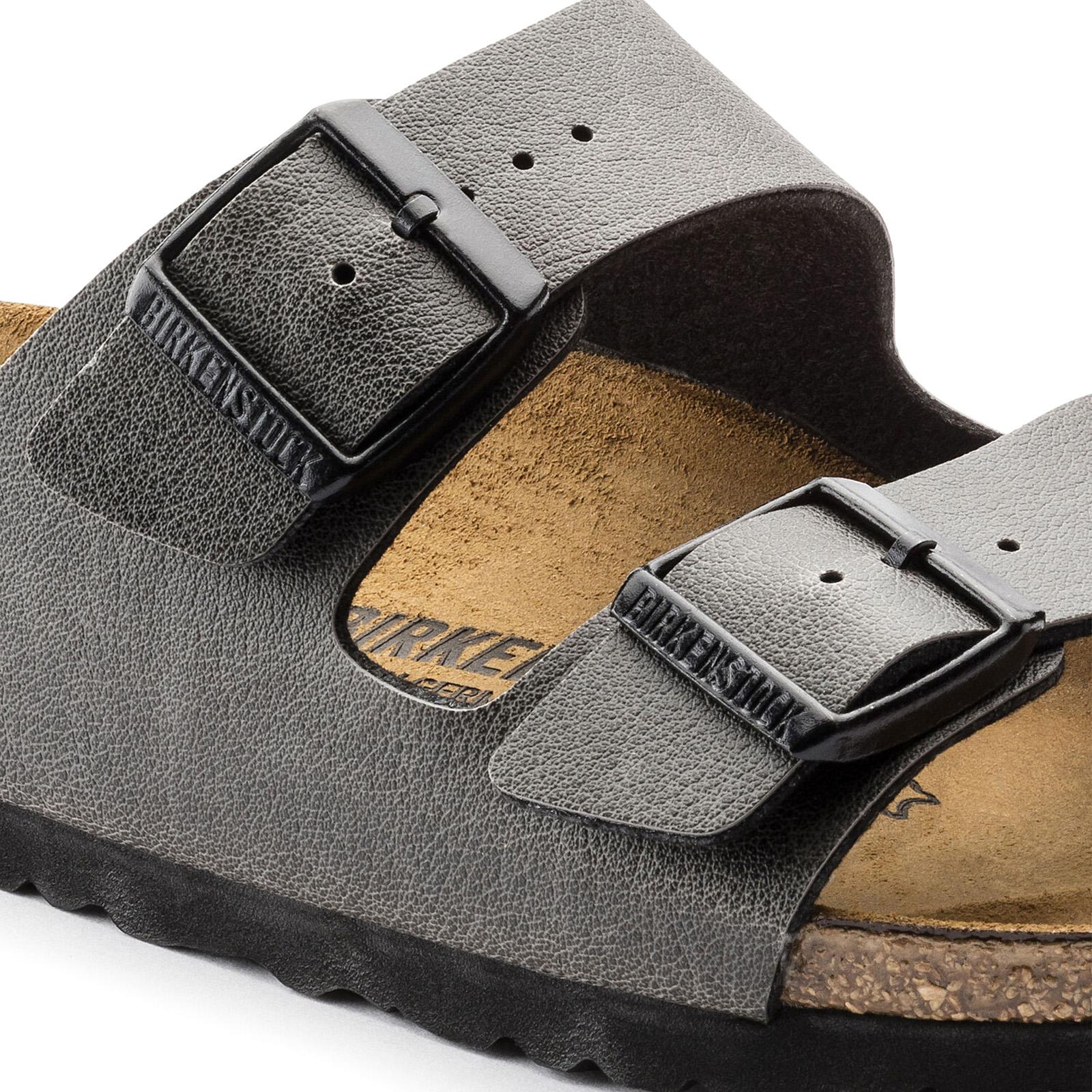 Arizona Birko-Flor Sandals - Pull Up Anthracite - Sandali Donna Grigi - Calzata Normale 1000127  BIRKENSTOCK 
