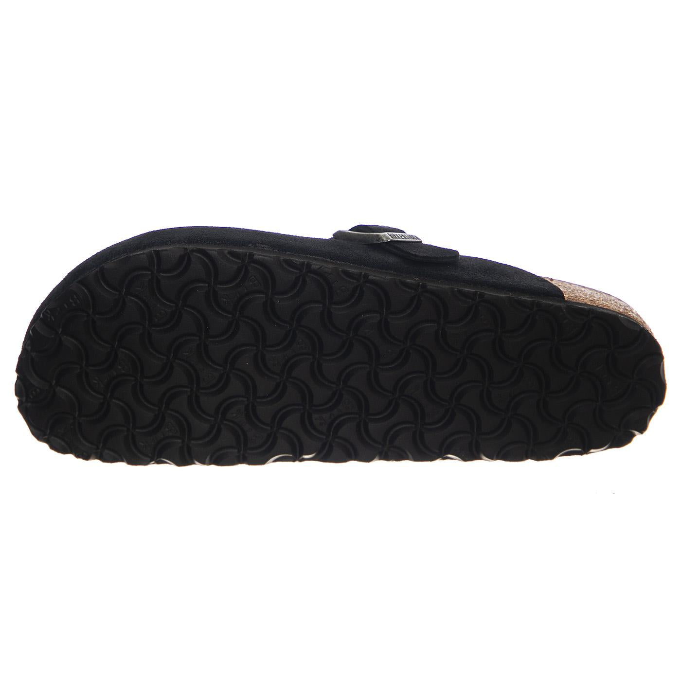 Boston black, Suede Leather - Sandali Uomo Neri 1027067  BIRKENSTOCK 